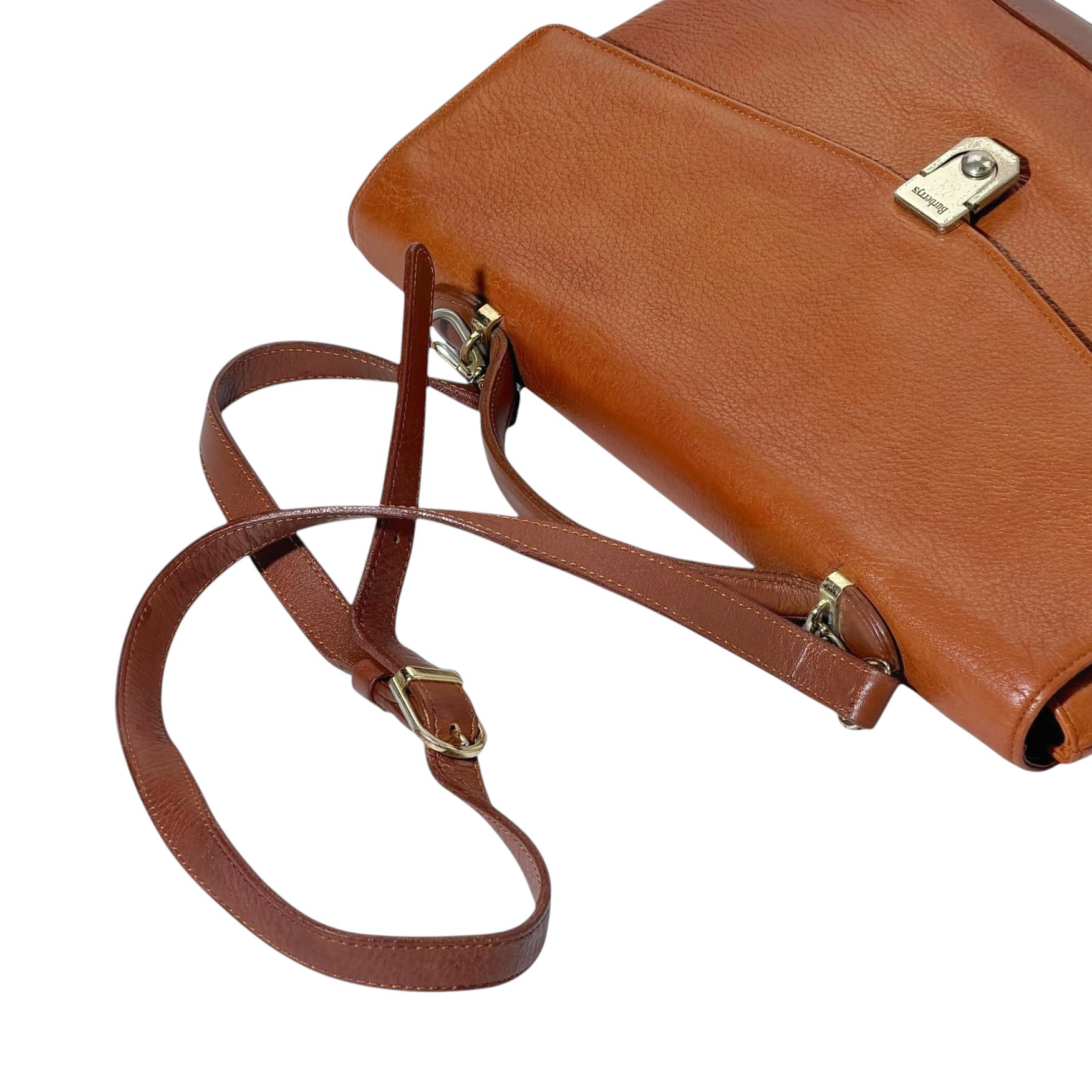 Burberry Leather Top Handle Two Way Bag - Image 7