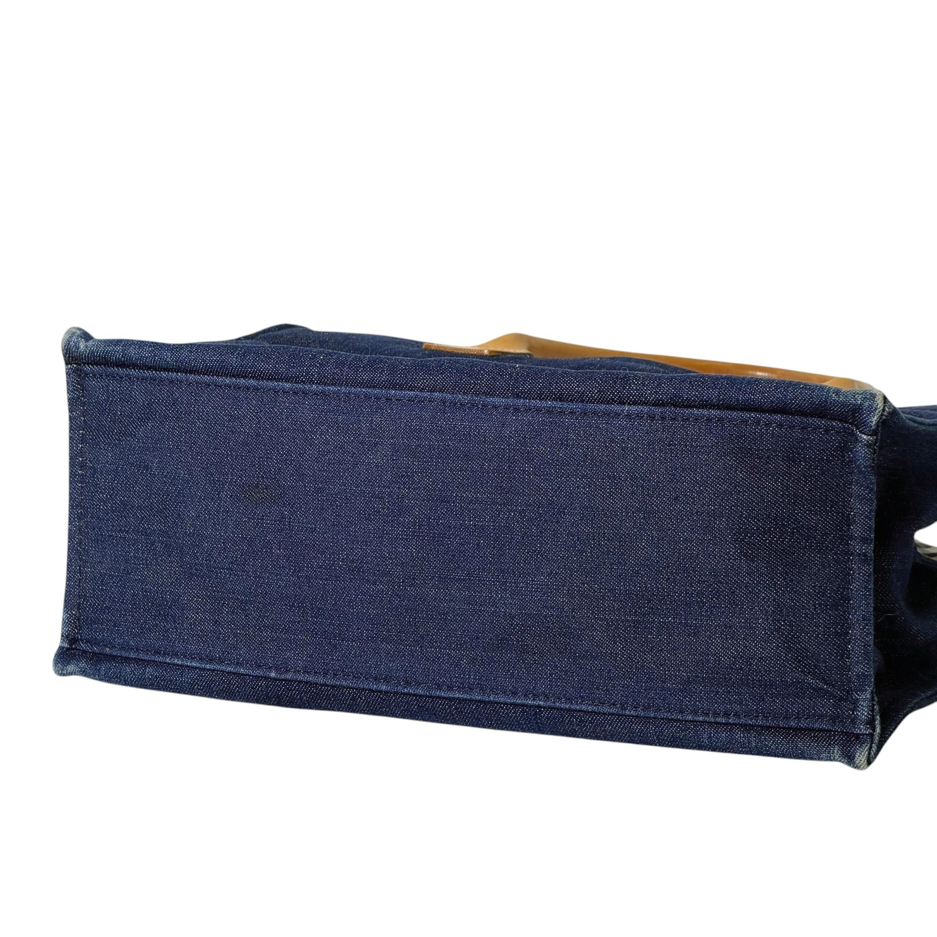 Burberry Nova Check Denim Handbag - Image 6