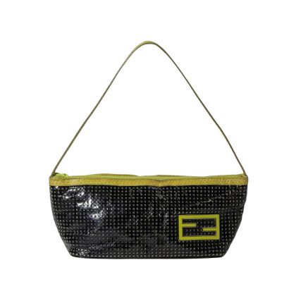 Fendi Perforated Patent Leather Pochette