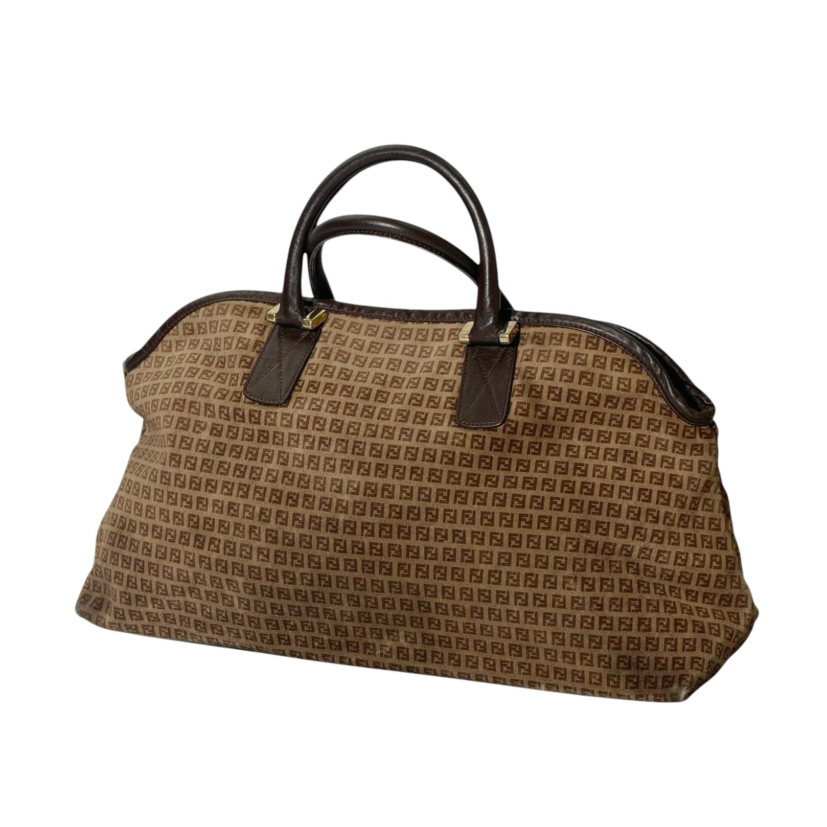 Fendi FF Suede Handbag - Image 3