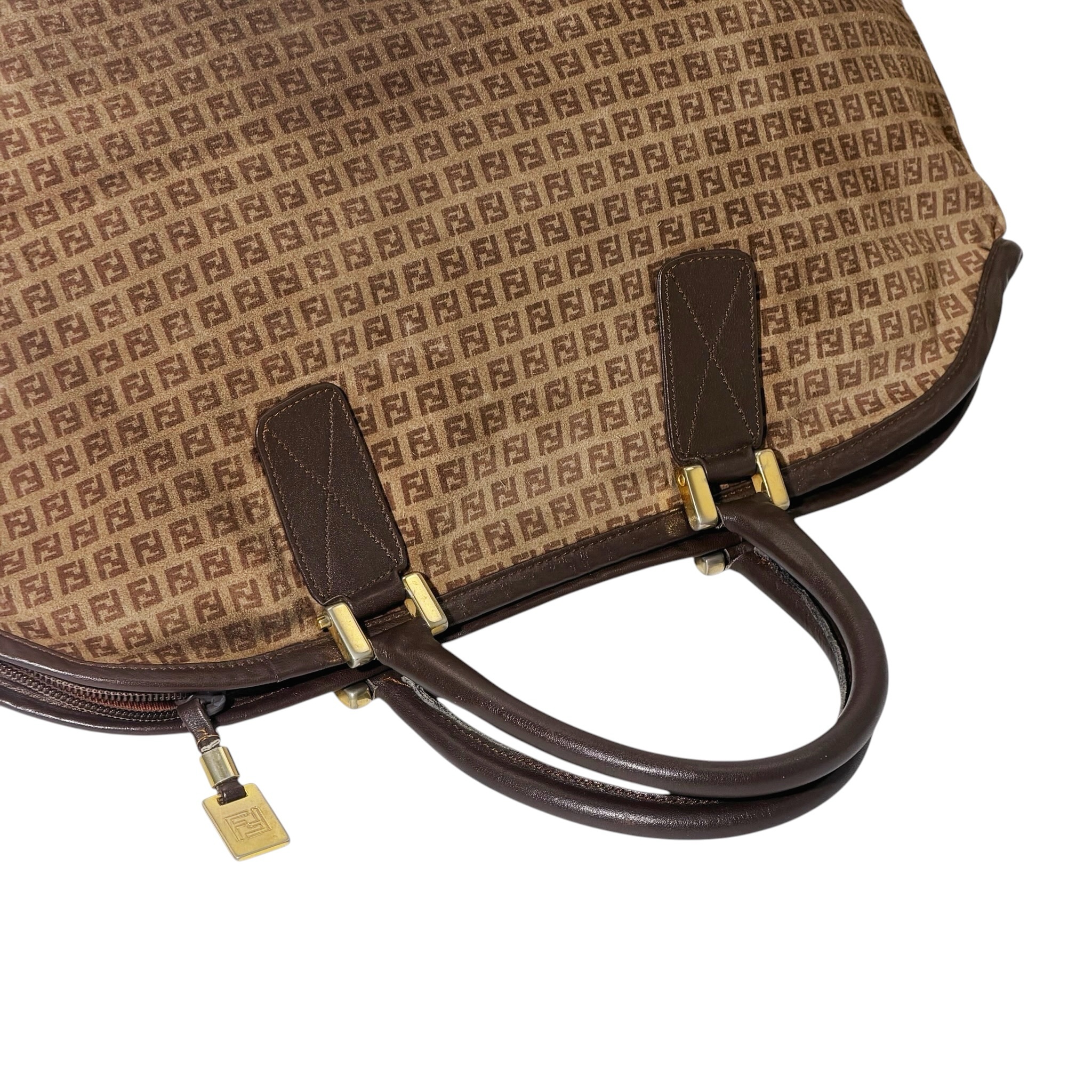 Fendi FF Suede Handbag - Image 8