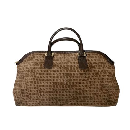 Fendi FF Suede Handbag