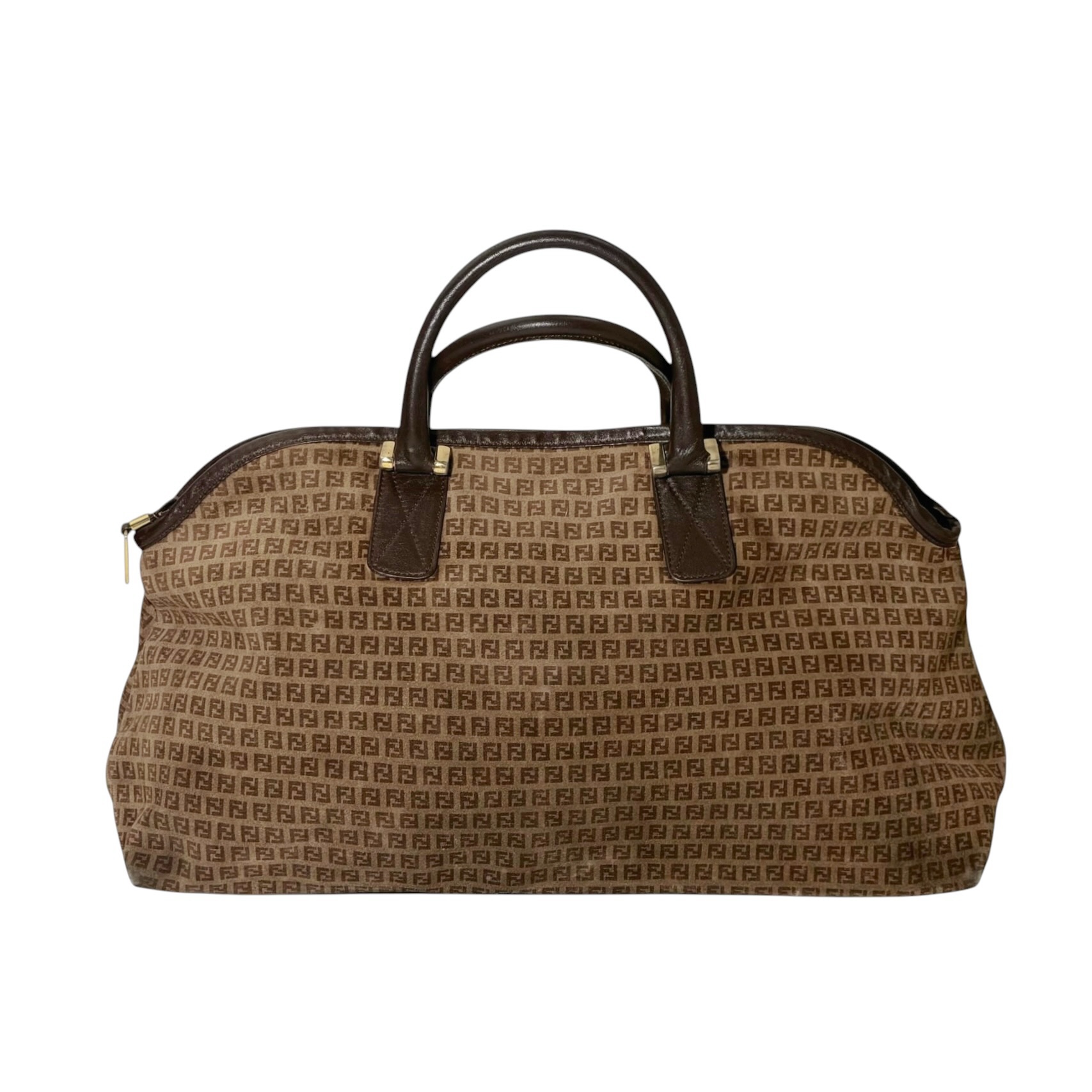 Fendi FF Suede Handbag