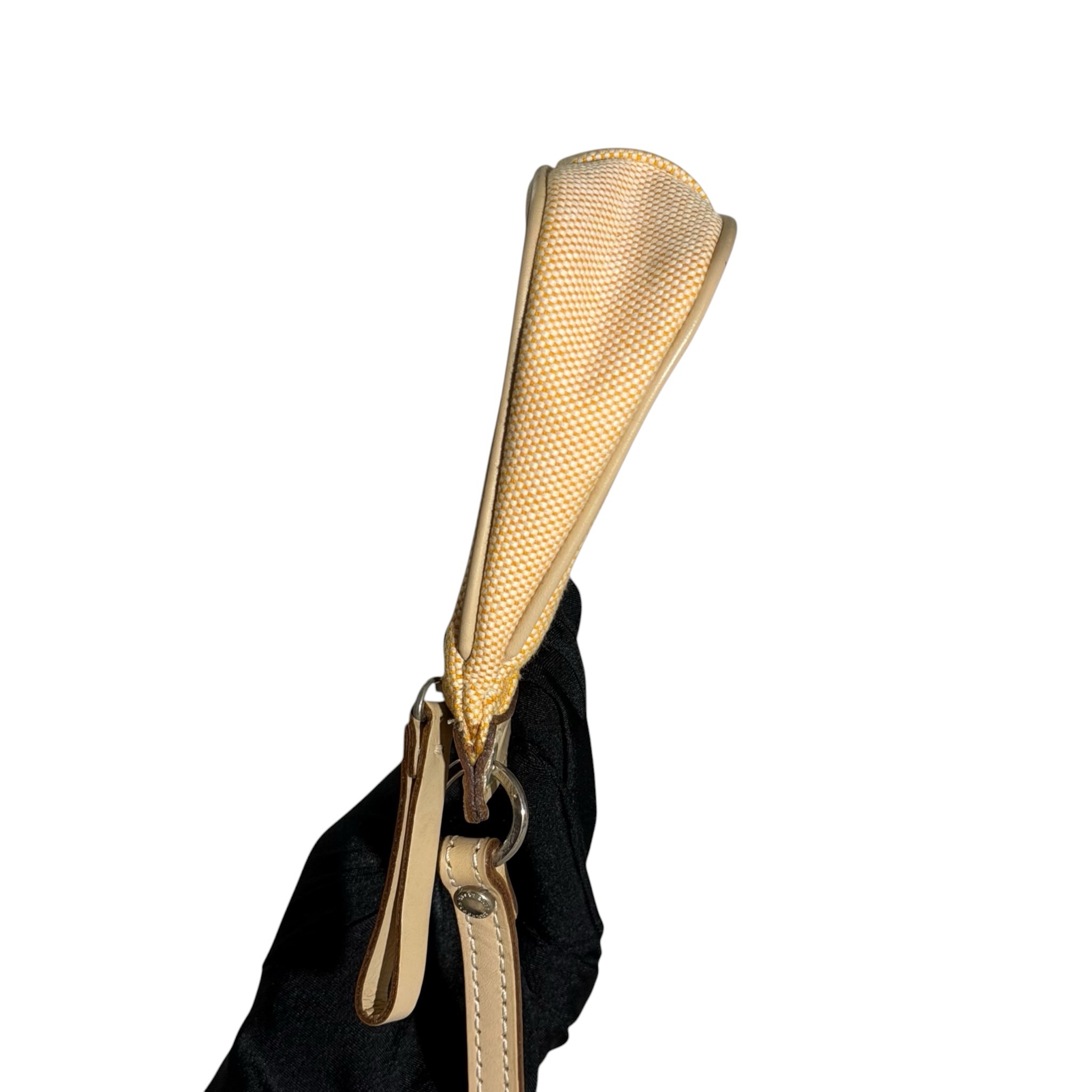 Burberry Leather Strap Canvas Handbag - Image 4