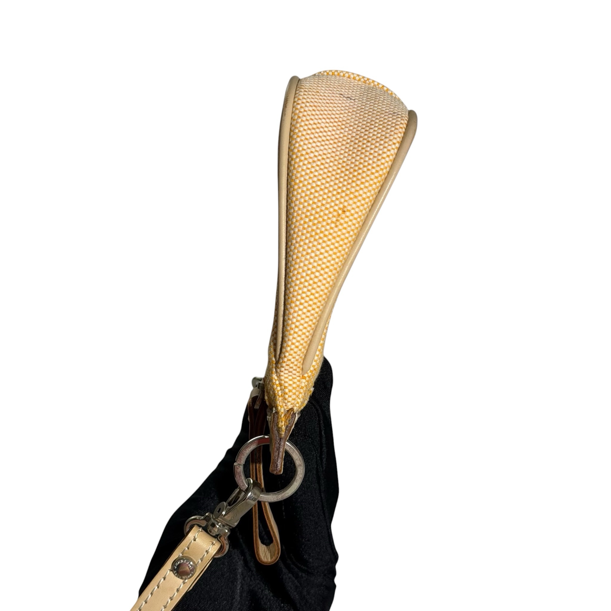 Burberry Leather Strap Canvas Handbag - Image 5