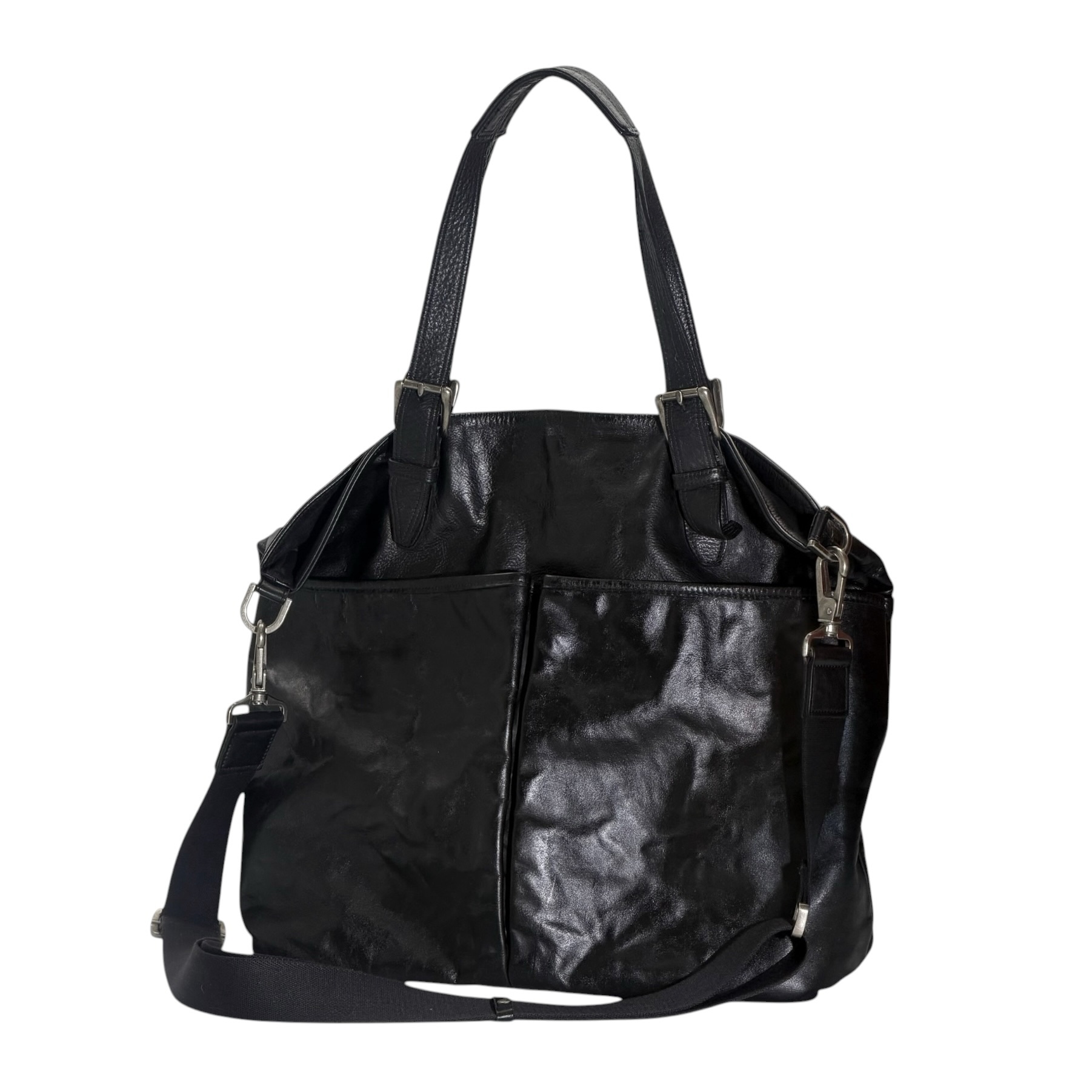 Burberry Soft Leather Two Way Bag - Image 8