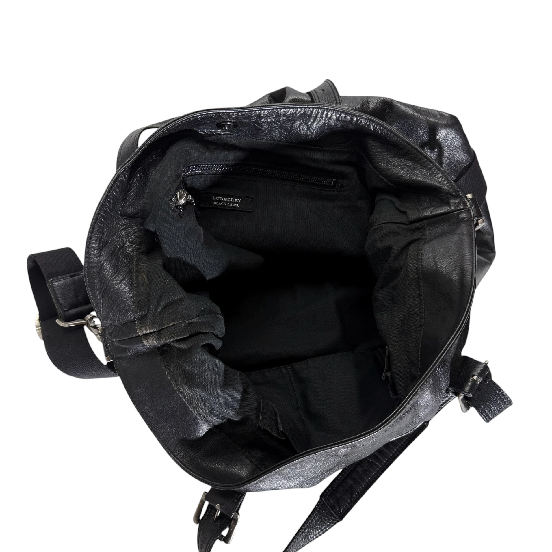 Burberry Soft Leather Two Way Bag - Image 9