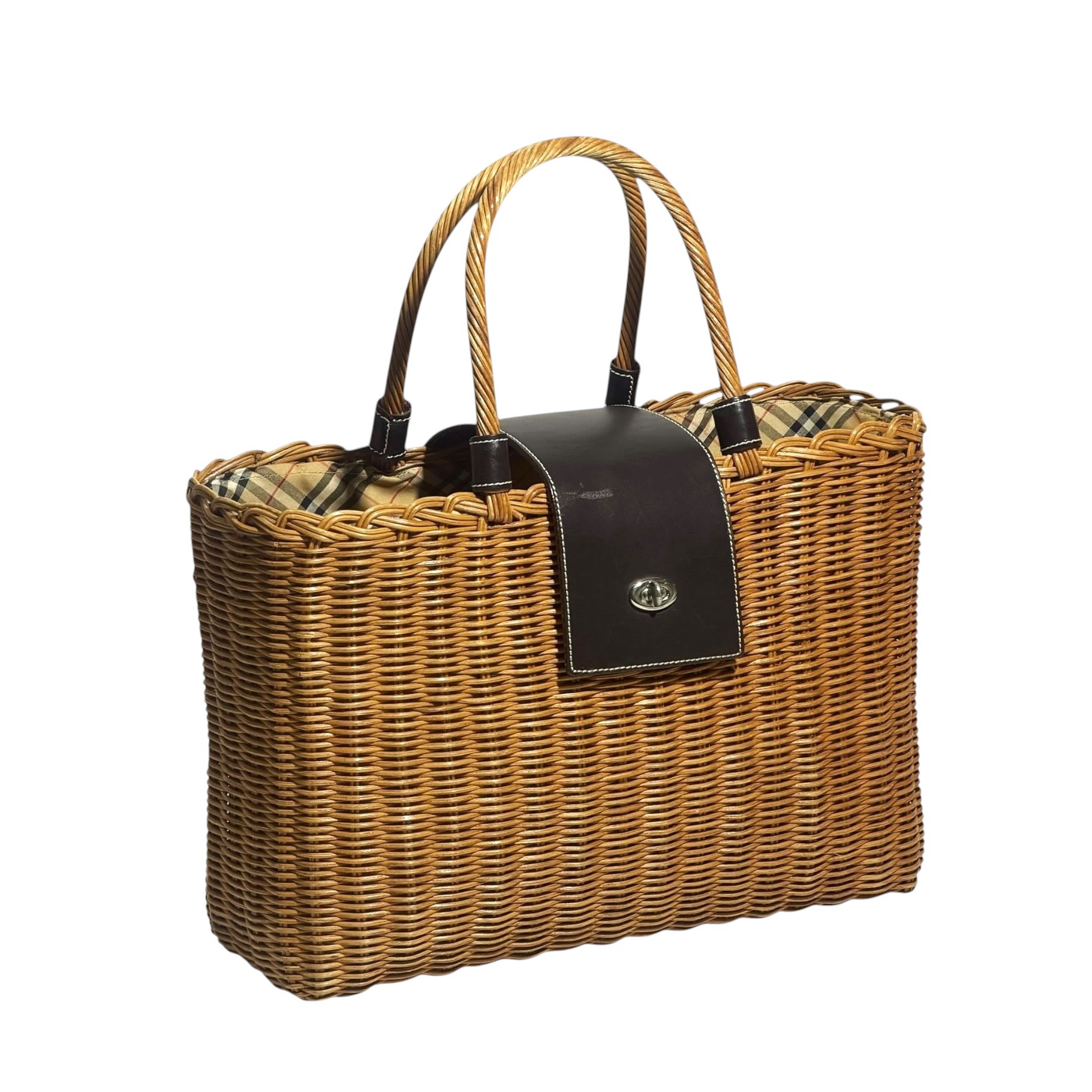 Burberry Bamboo Basket Bag - Image 3