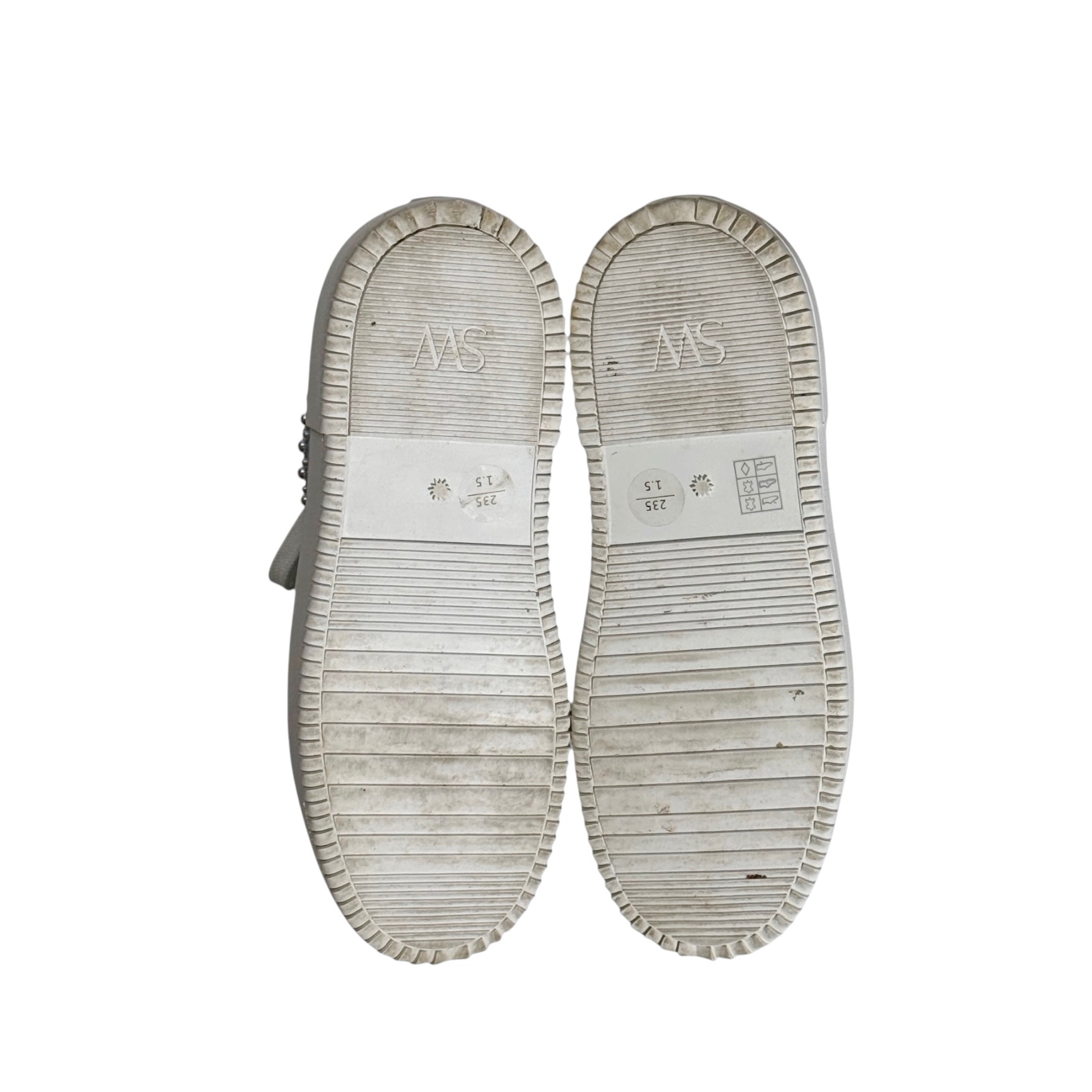 Stuart Weitzman Studded Pearls Leather Sneakers 37 - Image 6