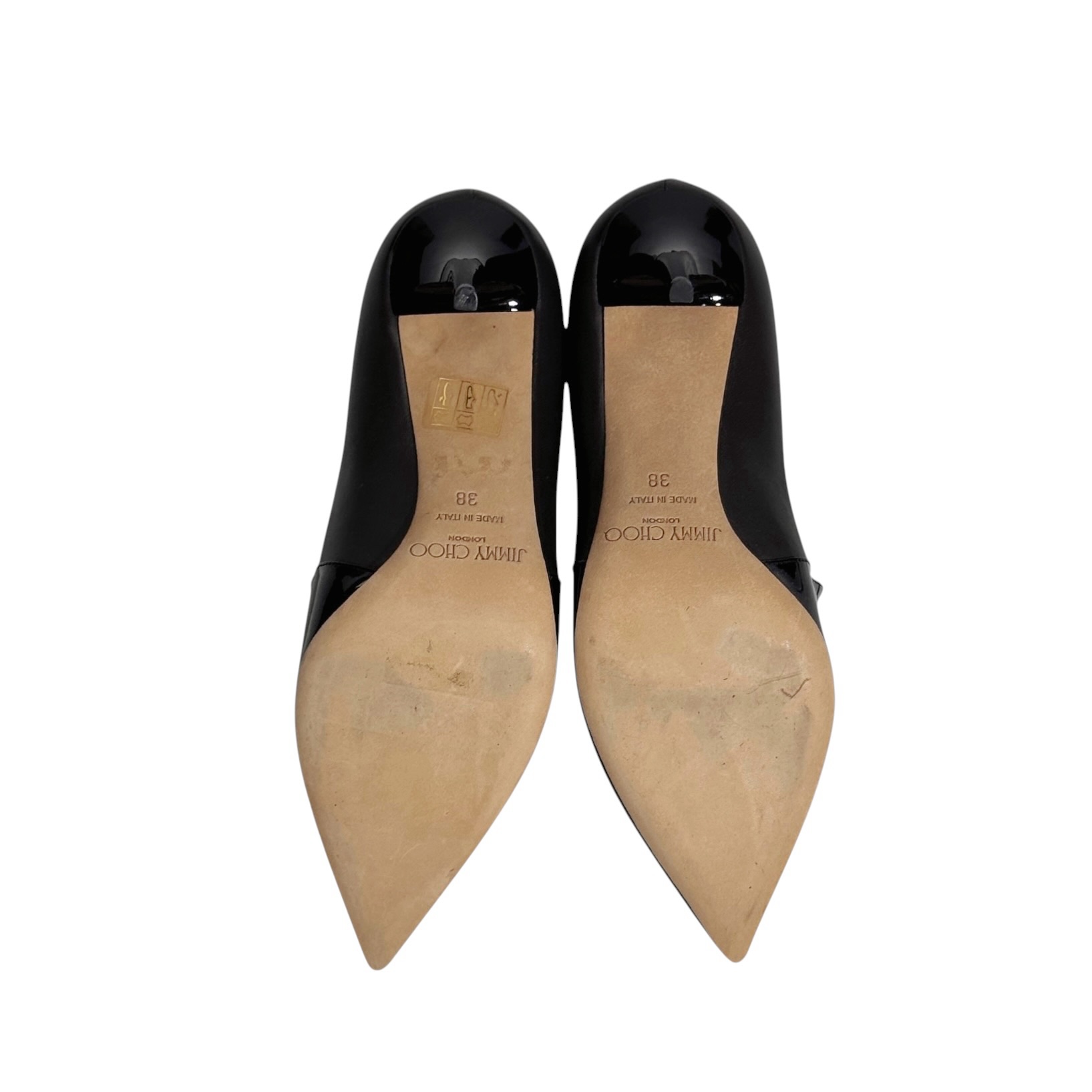 Jimmy Choo Madera Crisscross Leather Heels 38 - Image 6