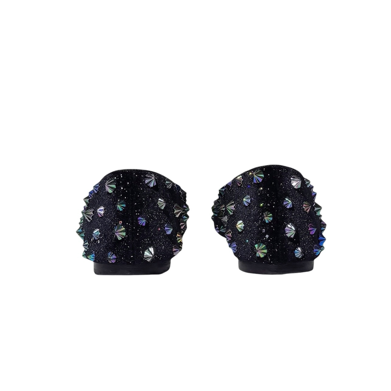 Christian Louboutin Gravitania Spike Velvet Flats 38.5 - Image 5