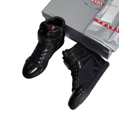 Prada High Top Wedge Sneaker 36.5