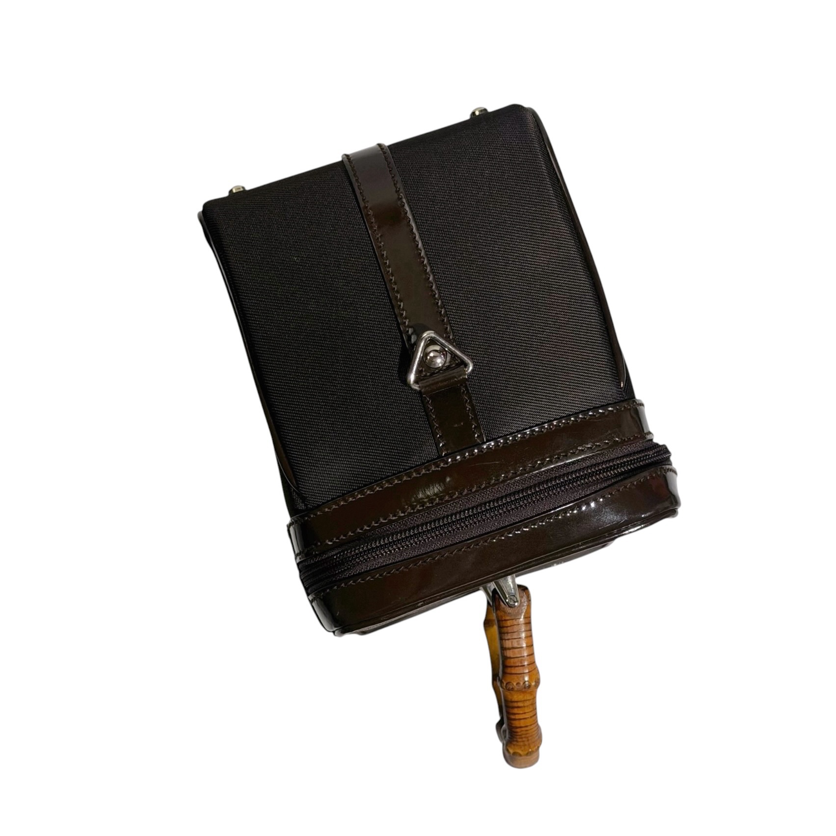 Gucci Bamboo Nylon Two Way Vanity Case - Image 5