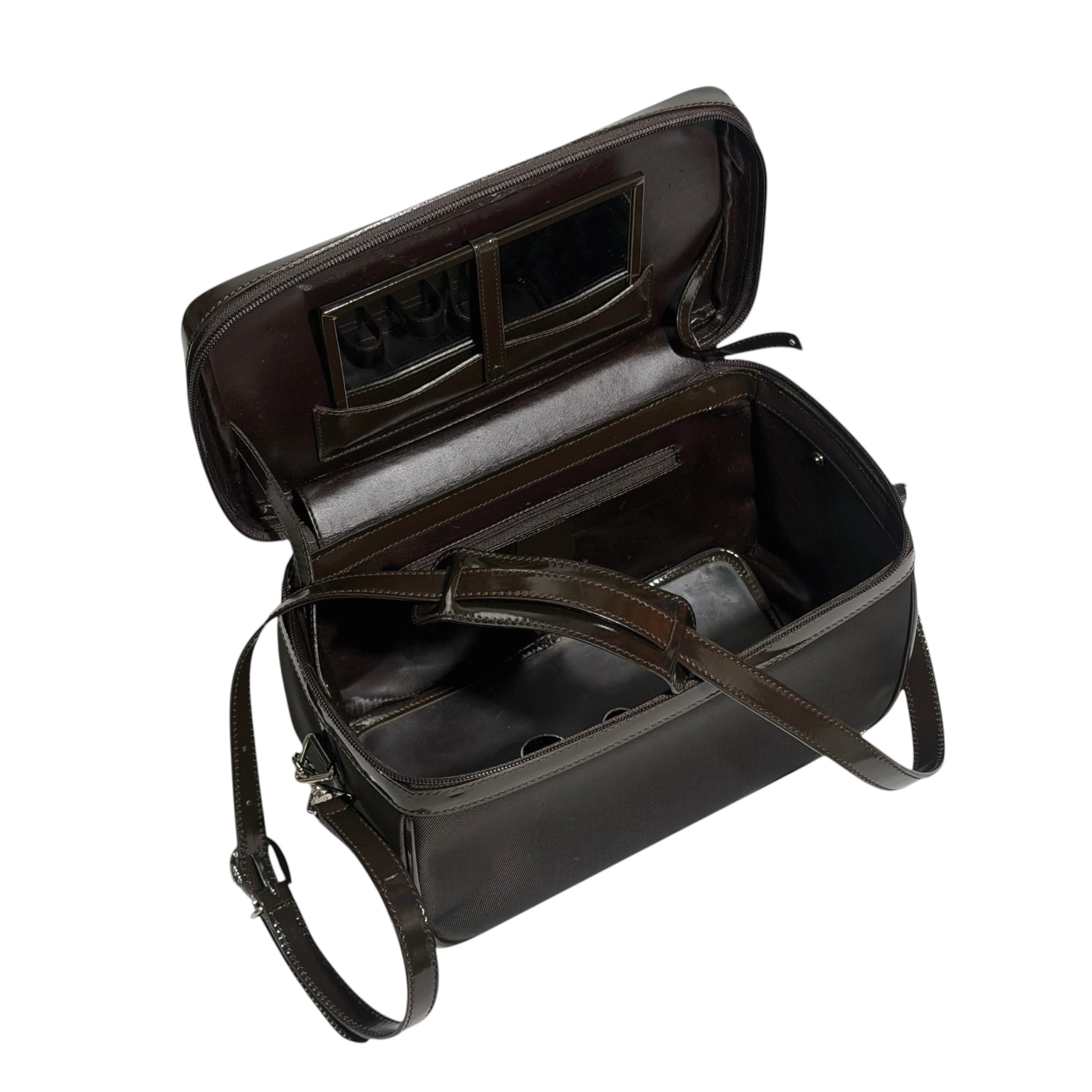 Gucci Bamboo Nylon Two Way Vanity Case - Image 7