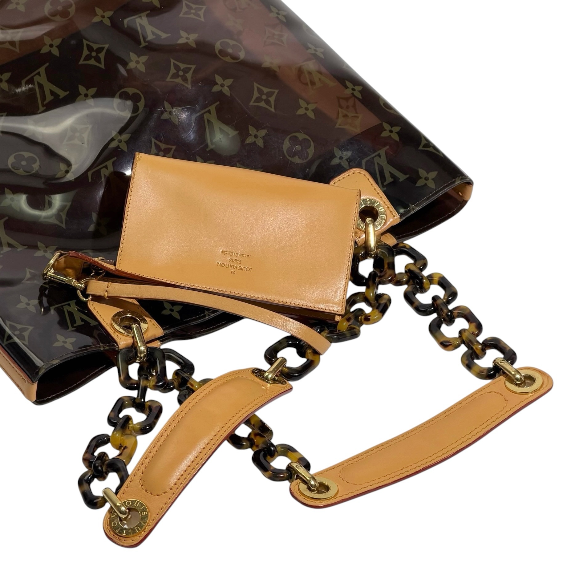 Louis Vuitton Limited Edition Vinyl Cabas Sac Ambre MM 2003 - Image 7
