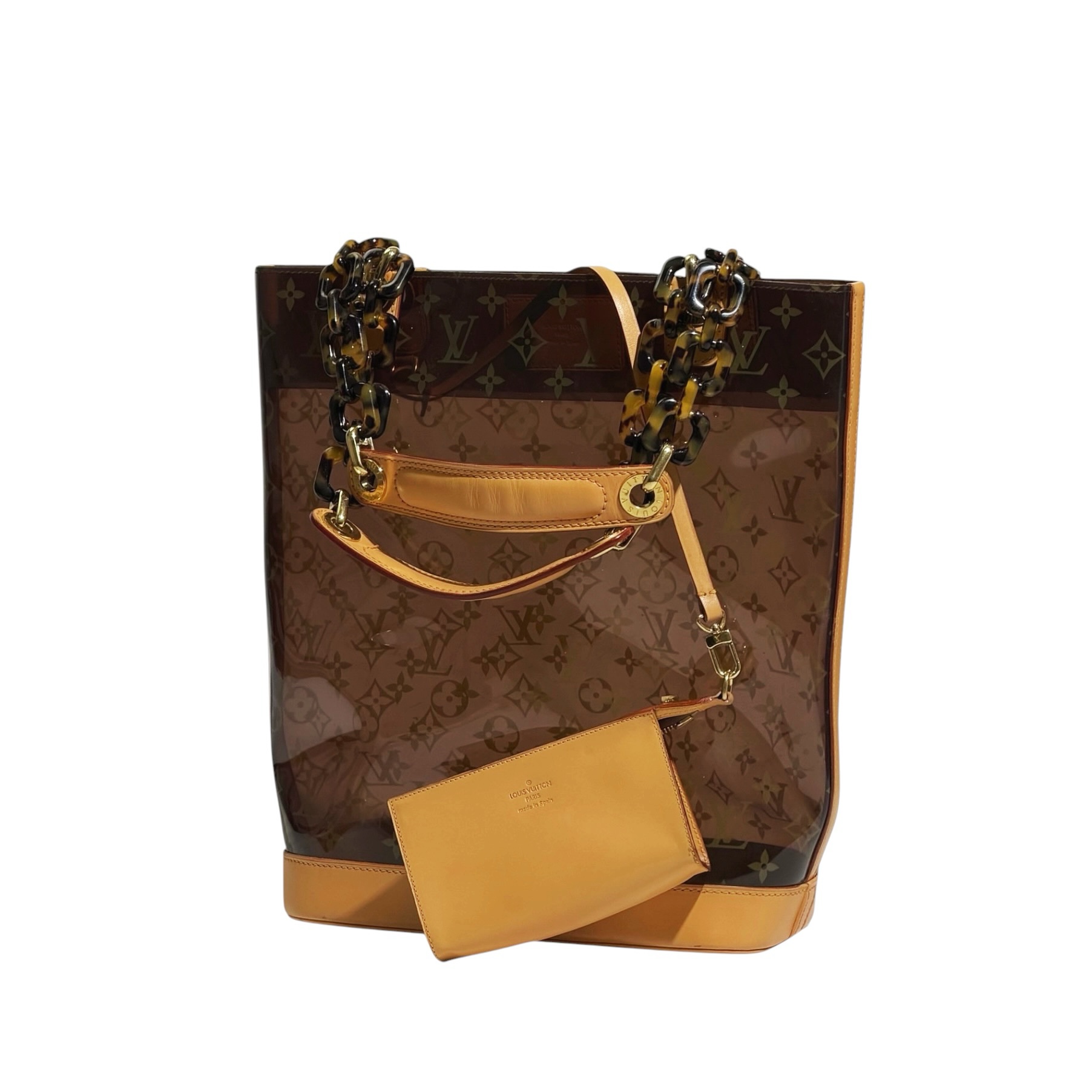Louis Vuitton Limited Edition Vinyl Cabas Sac Ambre MM 2003 - Image 8