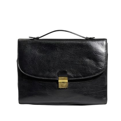 Bally Square Lock Flap Briefcase