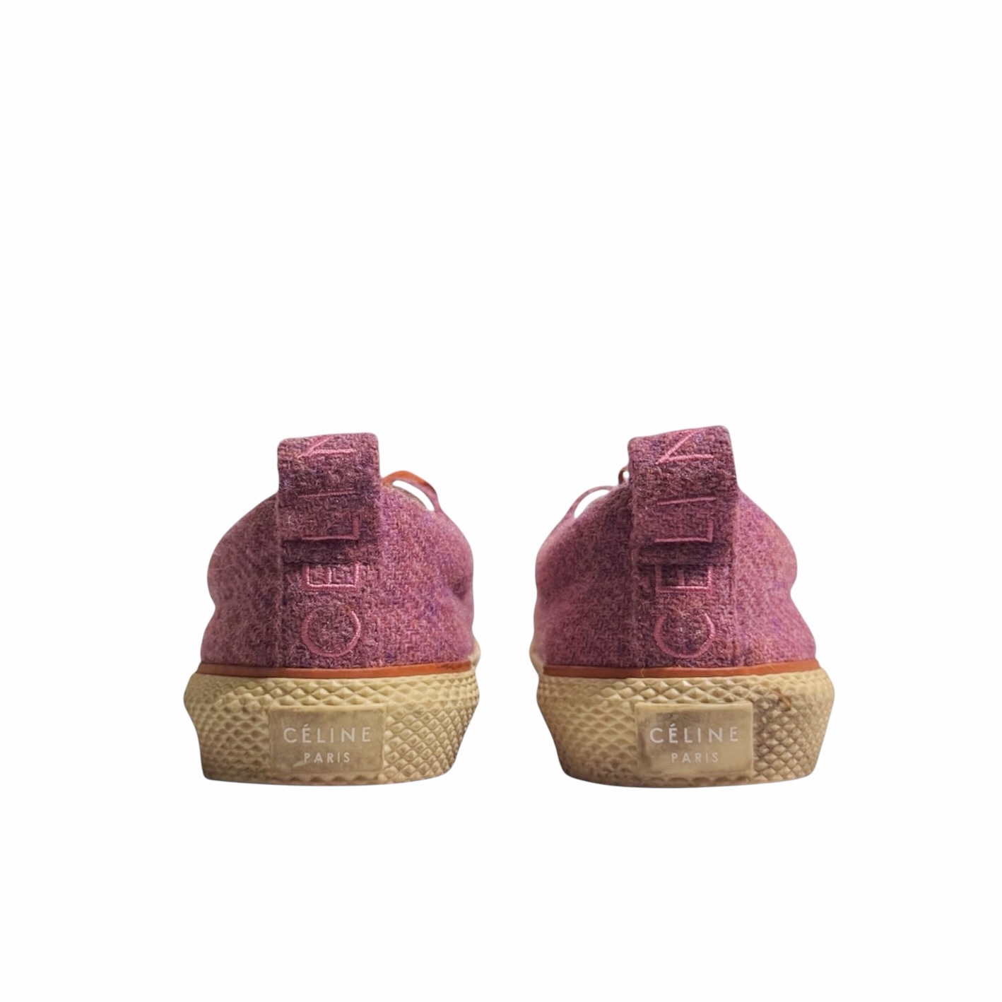 Celine Wool Canvas Sneakers 38 - Image 5