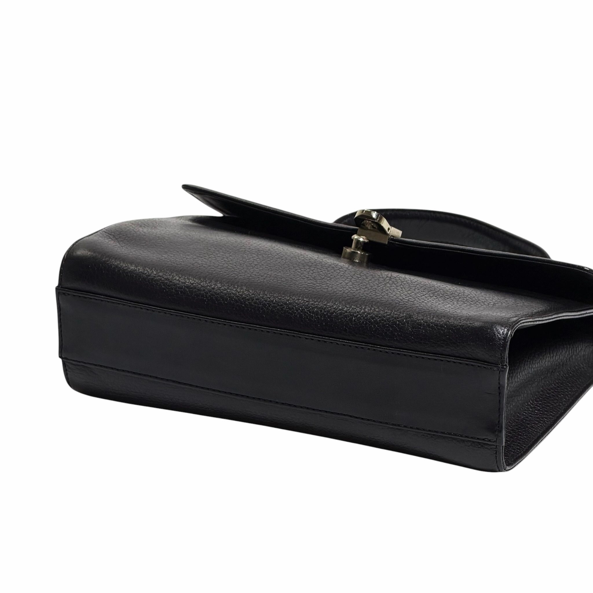Burberry Leather Top Handle Kelly Bag - Image 6