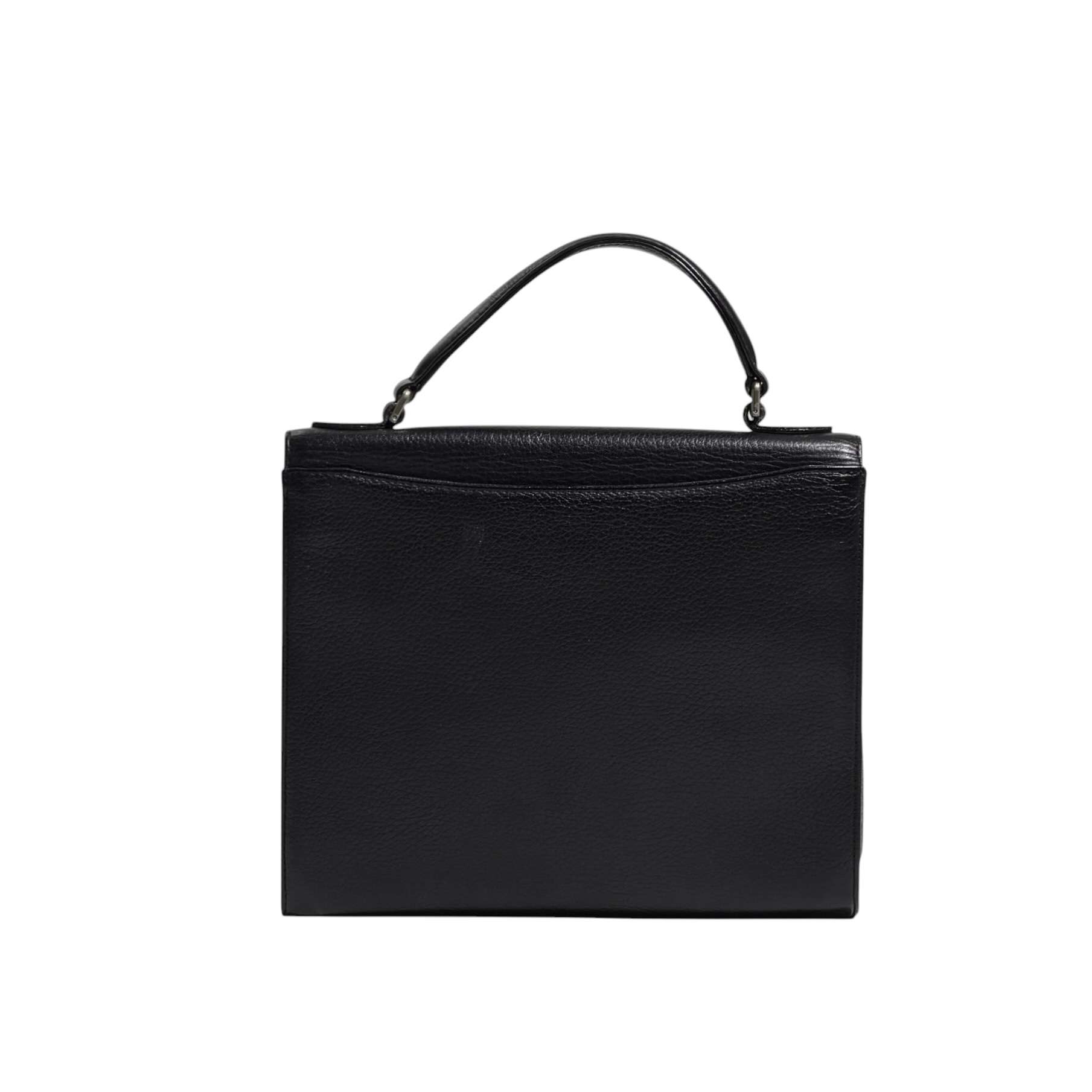 Burberry Leather Top Handle Kelly Bag - Image 2