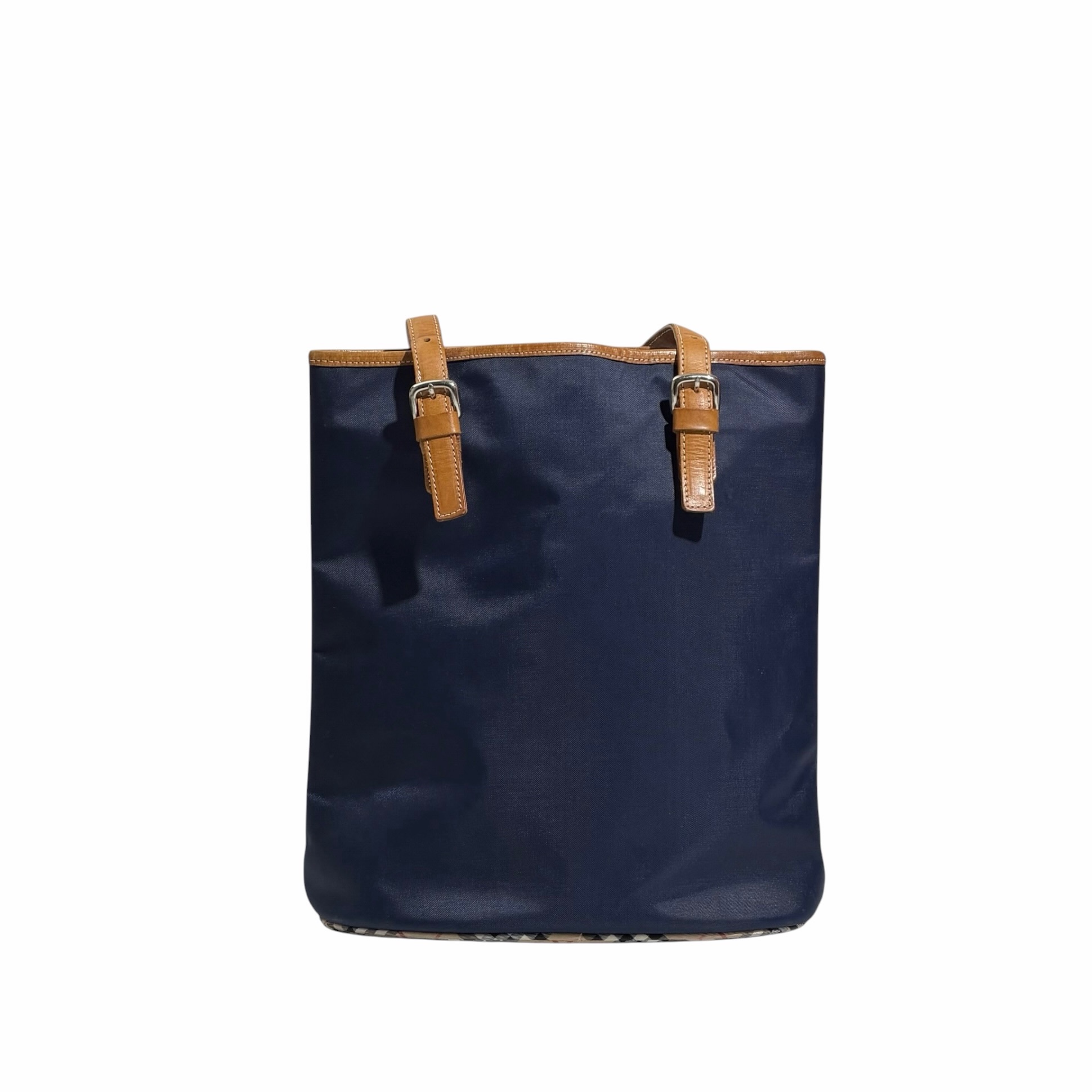 Burberry Leather Strap Nylon Tote Bag - Image 2
