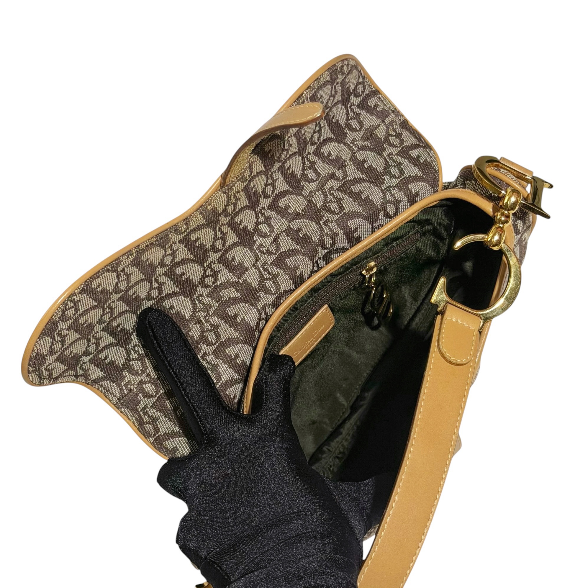 Dior Trotter Obligue Saddle Bag 1999 - Image 9