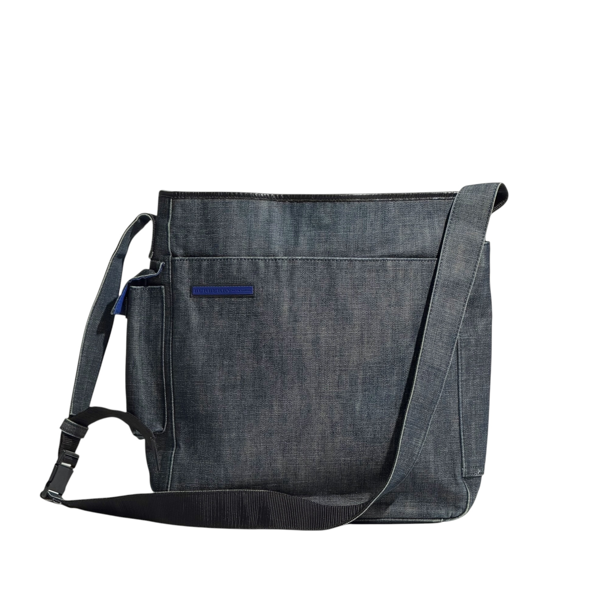 Burberry Side Pocket Denim Crossbody Bag