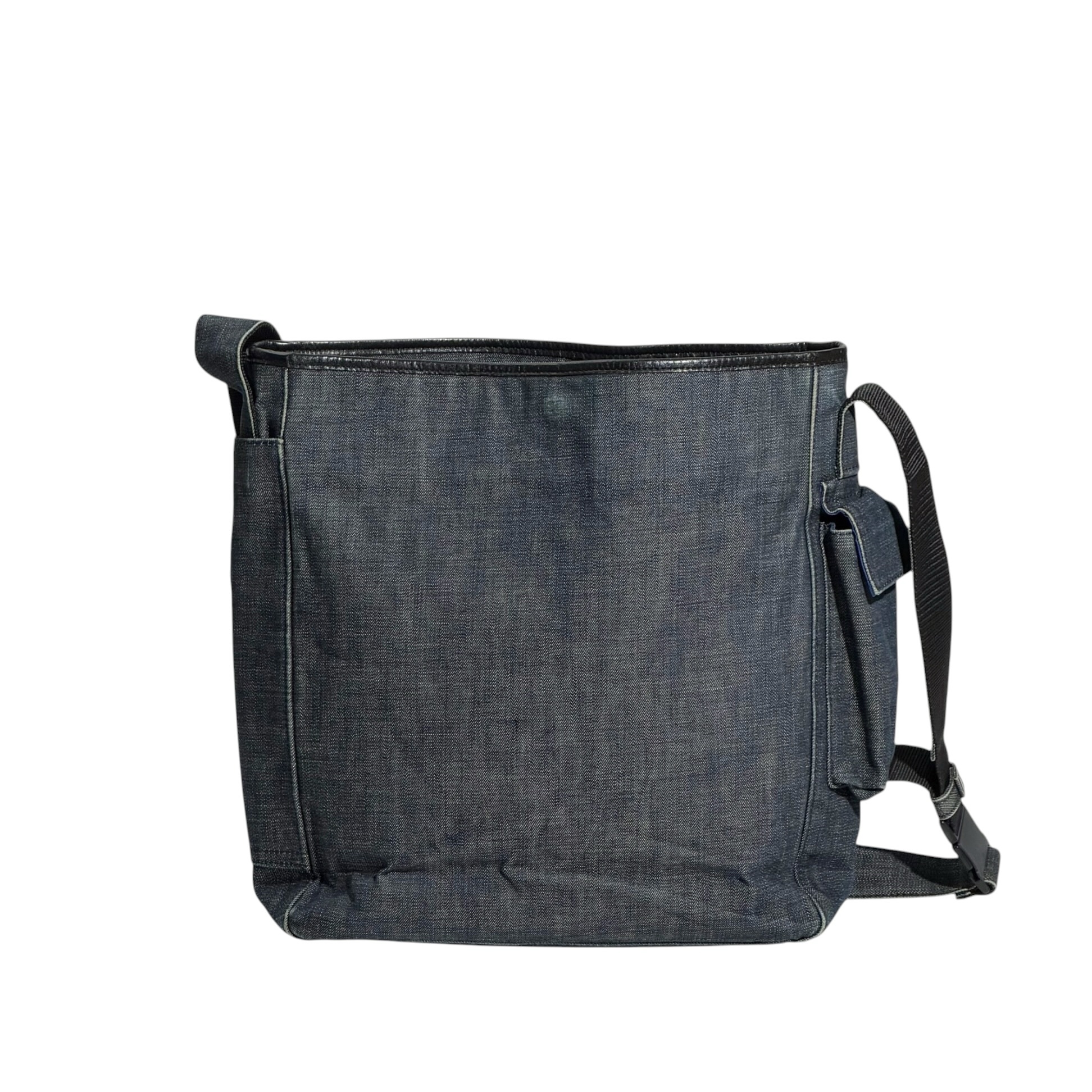 Burberry Side Pocket Denim Crossbody Bag - Image 2