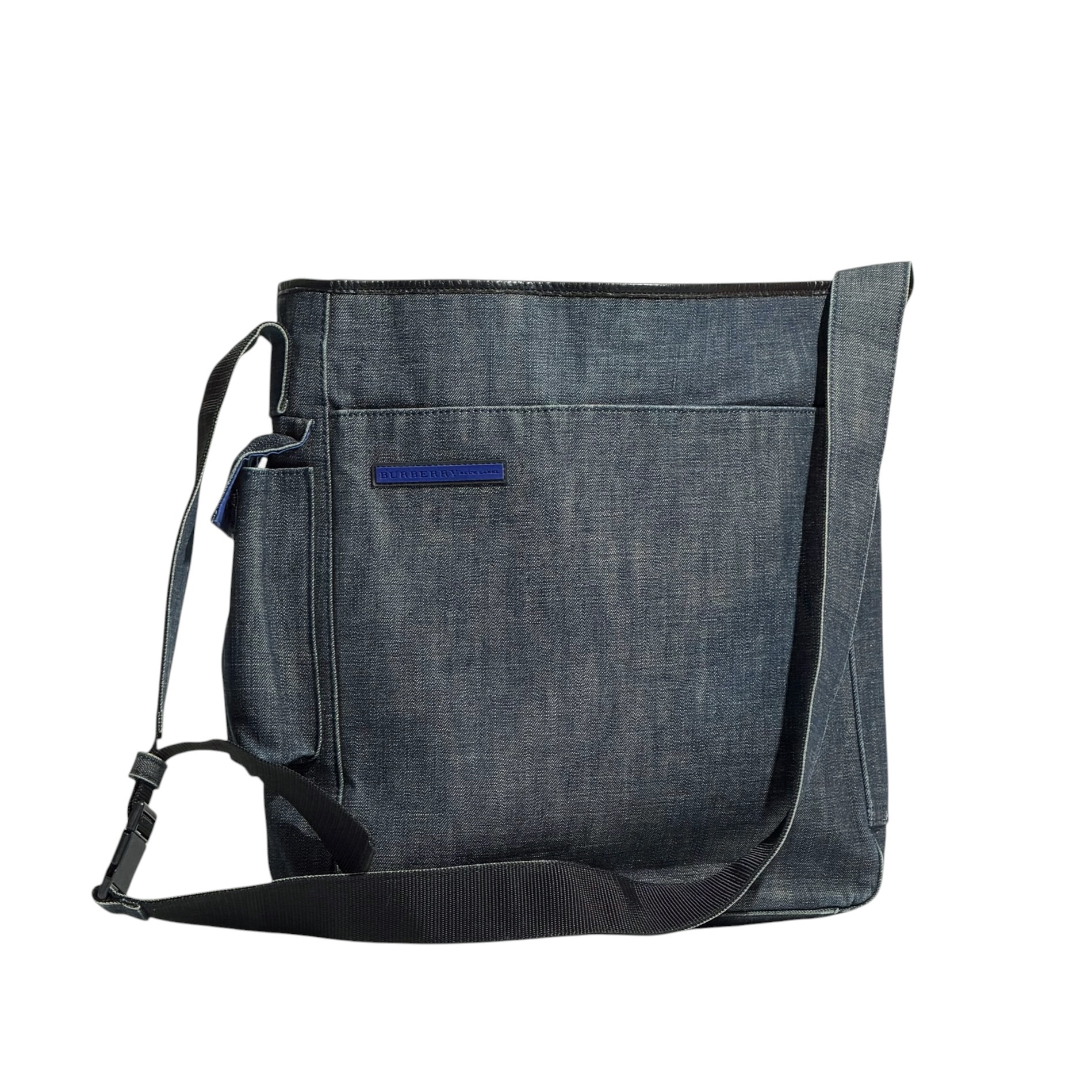 Burberry Side Pocket Denim Crossbody Bag - Image 3