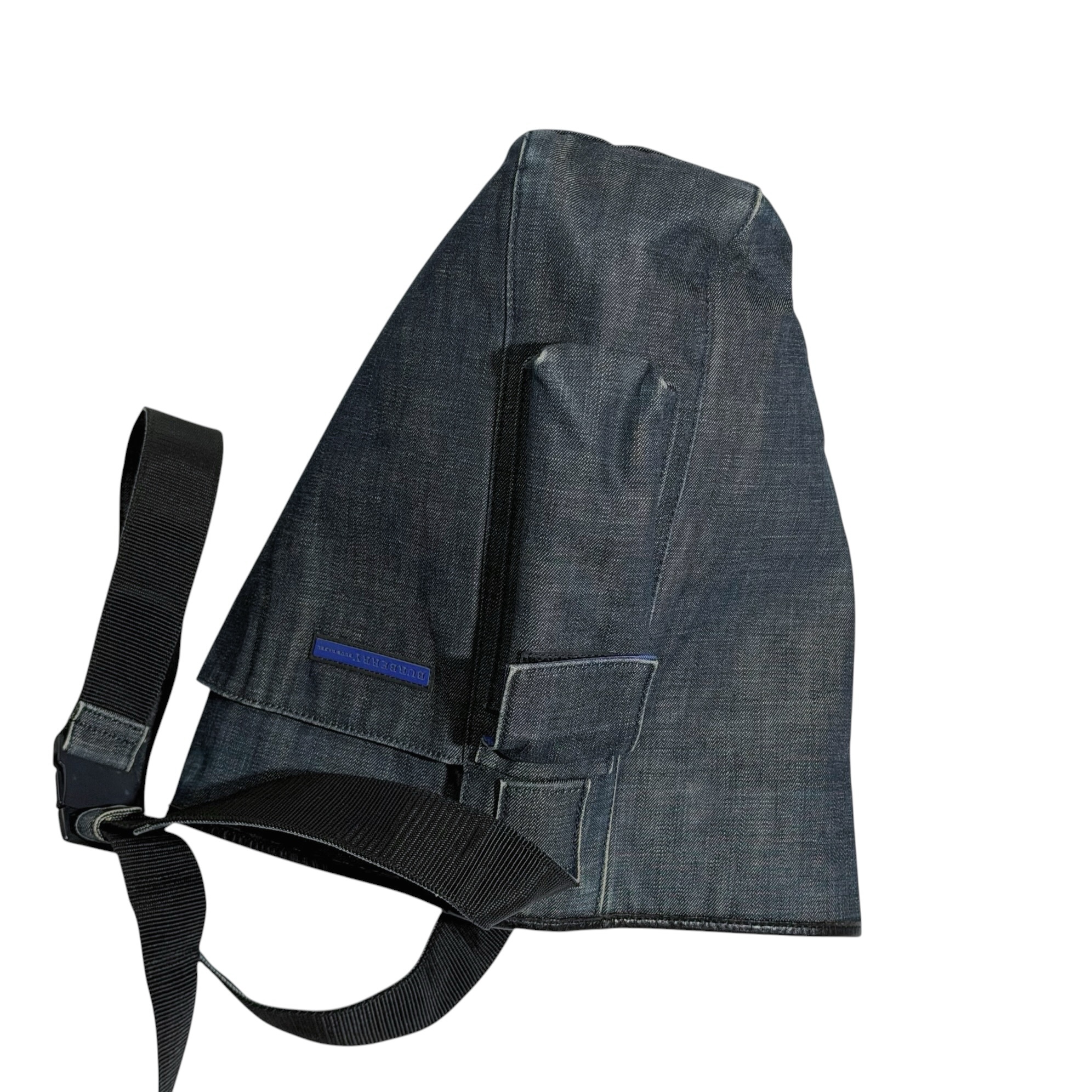 Burberry Side Pocket Denim Crossbody Bag - Image 5