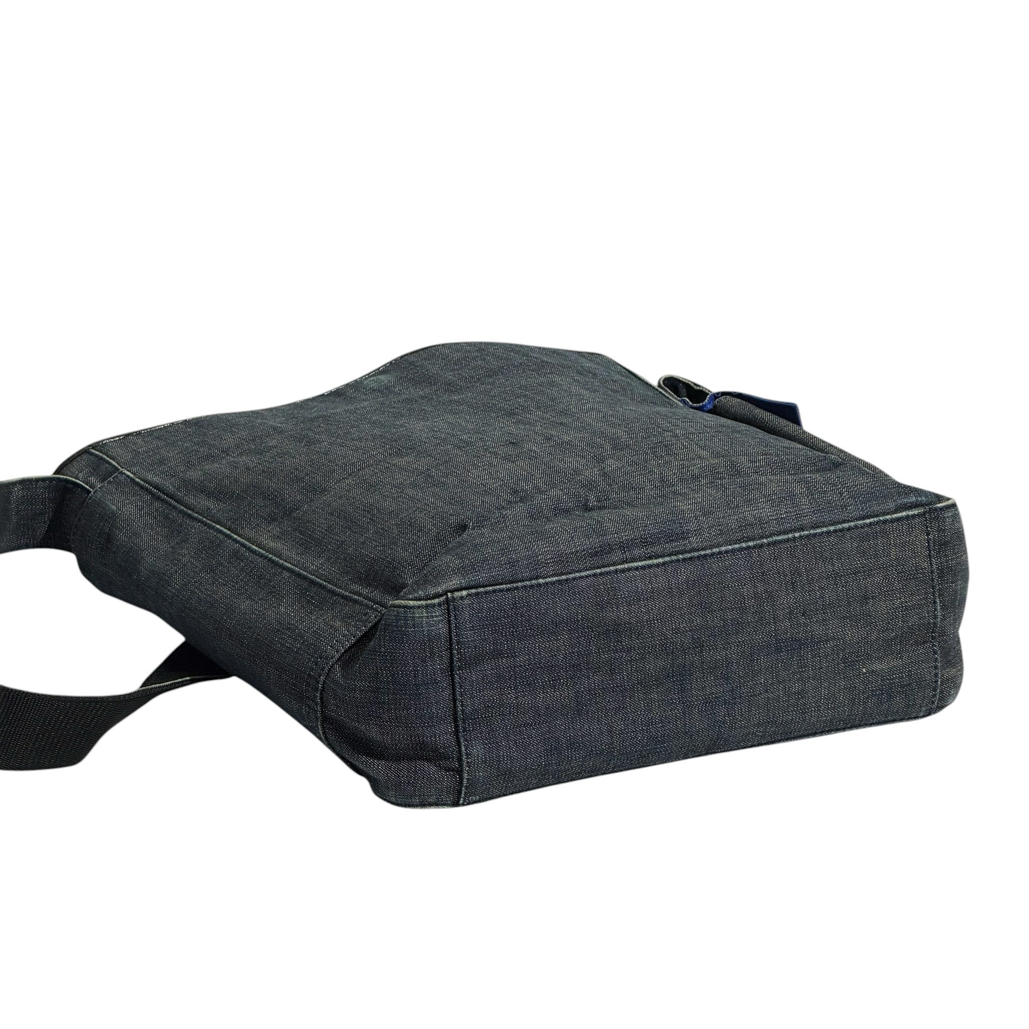 Burberry Side Pocket Denim Crossbody Bag - Image 6