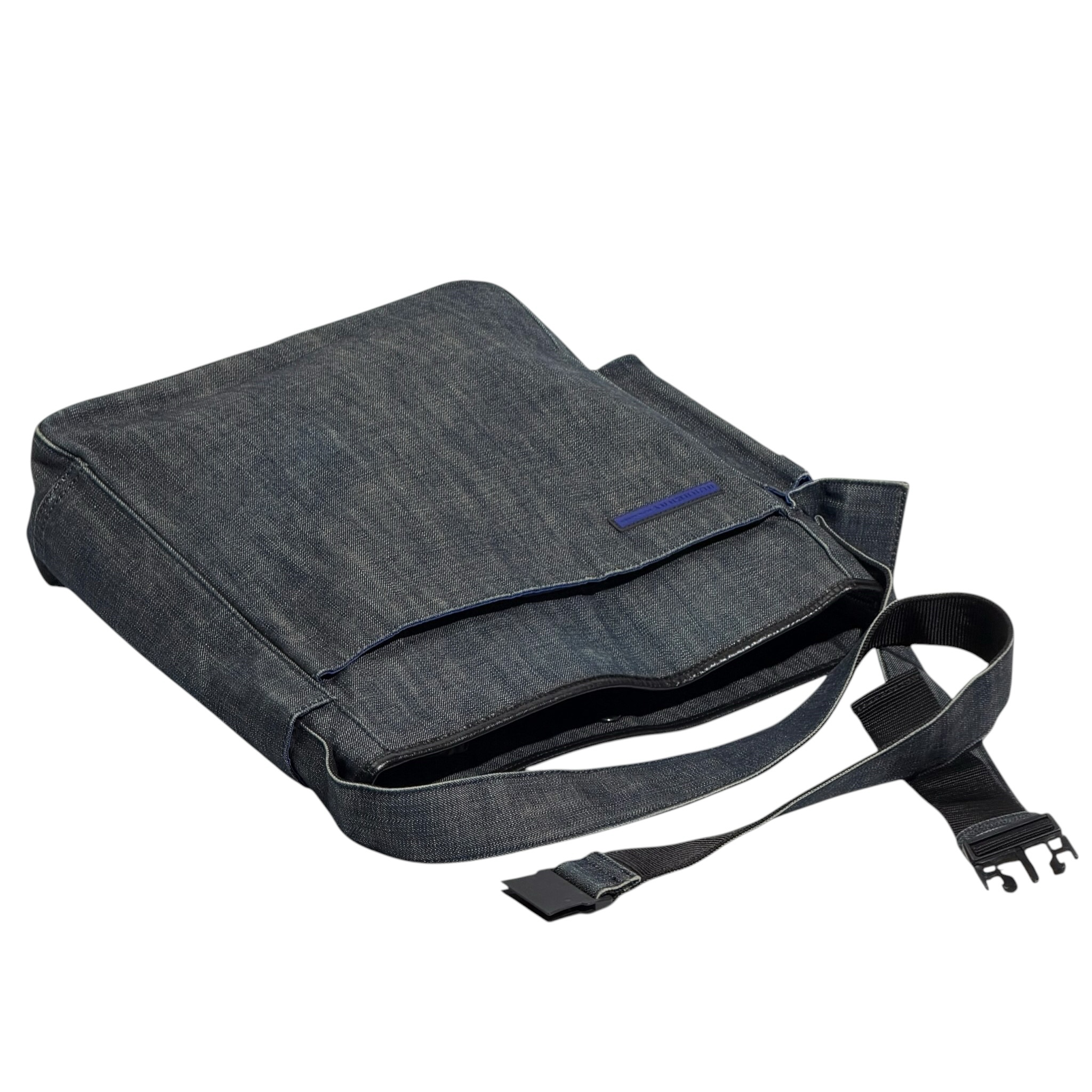 Burberry Side Pocket Denim Crossbody Bag - Image 7