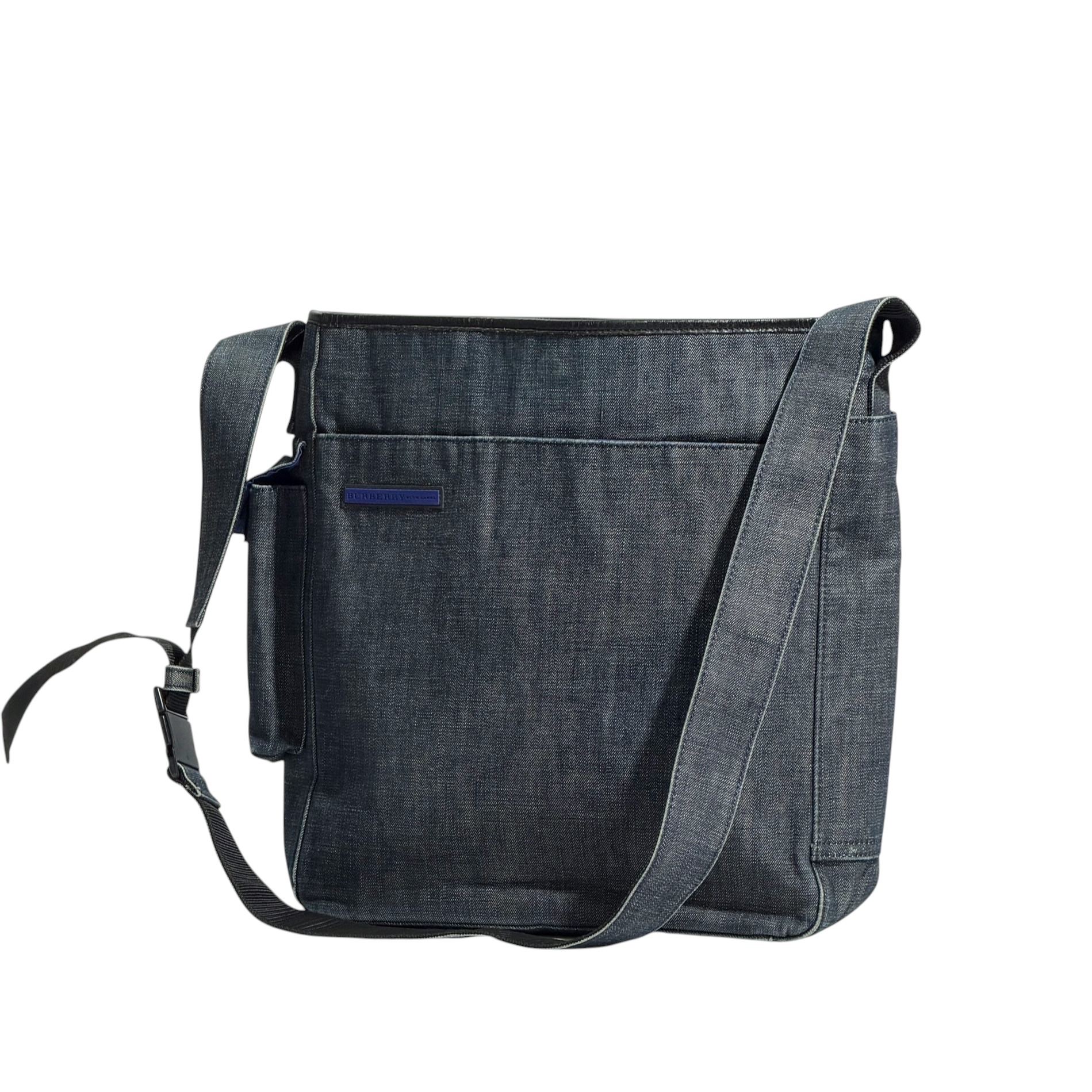 Burberry Side Pocket Denim Crossbody Bag - Image 8