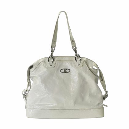 Celine Crinkled Patent Leather Handbag