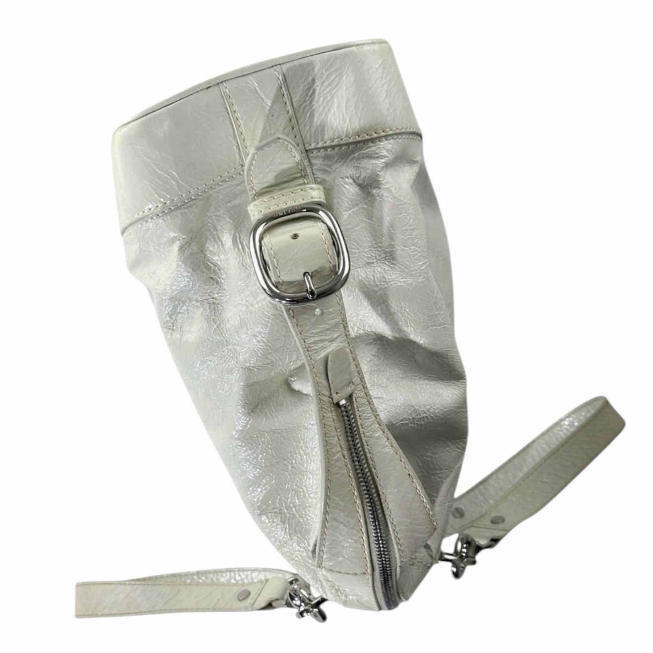 Celine Crinkled Patent Leather Handbag - Image 4